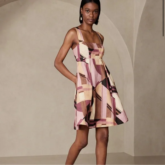 banana republic dress linen Banana Republic Lina Linen Midi Dress